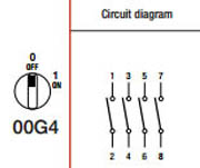 4-Pole ON/OFF Switch